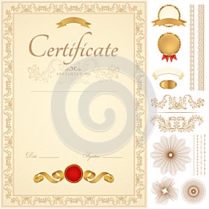 Certificato . d'oro frontiere 