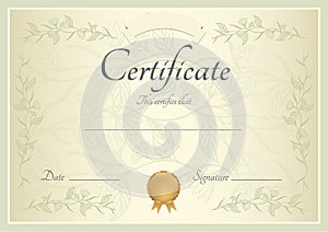 Certificado  (plantilla) 