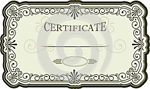 Certificate or diploma design