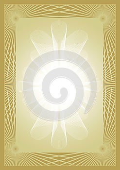 Certificate diploma gold background