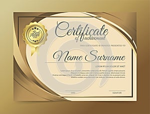 Certificate of elegance in modern classics