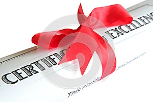 Certificate of excellence
