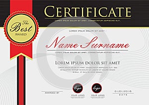 Certificate frame elegant desgin template