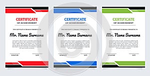 Certificate Premium template awards diploma background vector modern value design and layout