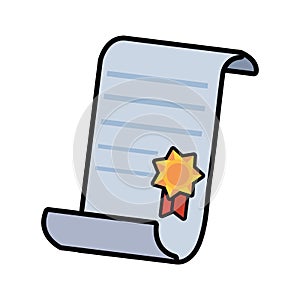 certificate school white background