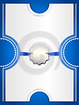 Certificate with a silver medal