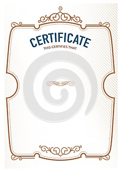 Certificate template.