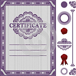 Certificate Template with additional elements.