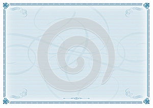 Certificate Template Blue