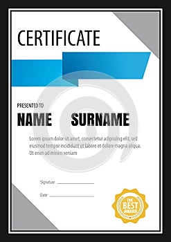 Certificate template,diploma,Letter size ,vector