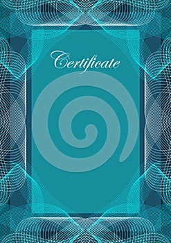 Certificate, vector background