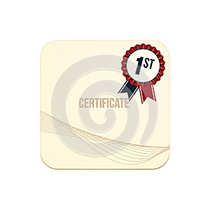 certificate. Vector illustration decorative design