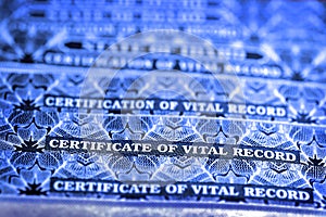 Certificate of Vital Records for Birth