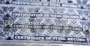 Certificate of Vital Records for Birth