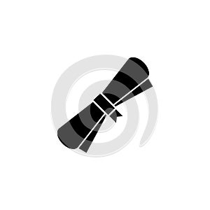 Certificated paper roll icon vector on white background