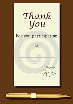 certificates for participation. Vector illustration decorative design