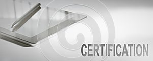 CERTIFICATION Business Concept Digital Technology.