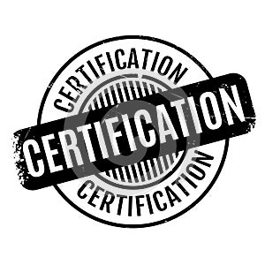 Certification rubber stamp