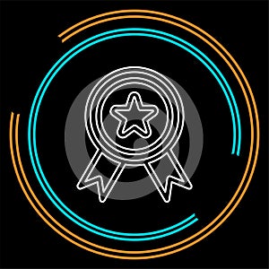 Certification seal icon - vector award badge