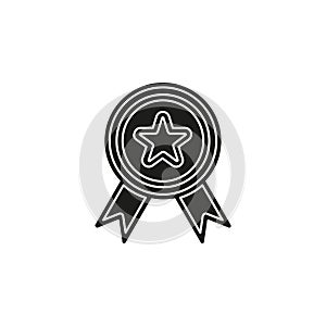 certification seal icon - vector award badge