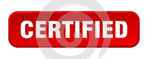 certified button. certified square 3d push button.