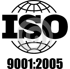 Certified Company Certificate ISO 9001:2005 Black vector, Quality Certificate, iso mark certification