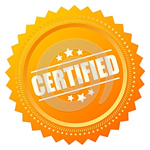 Certified gold seal icon