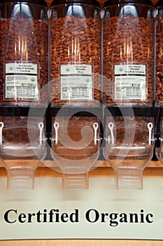 Certified Organic Almonds in Bulk Dispensers photo