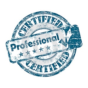 Certified professional stamp