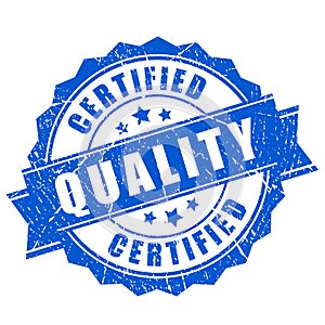 Certified quality vector stamp