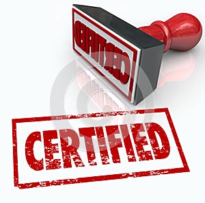 Certified Stamp Official Verification Seal of Approval photo