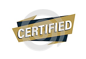 Certified stamp vector illustration, Certified