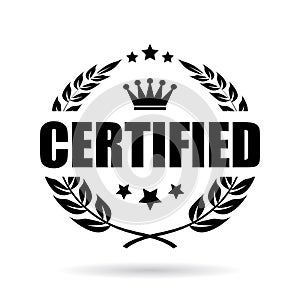 Certified vector icon
