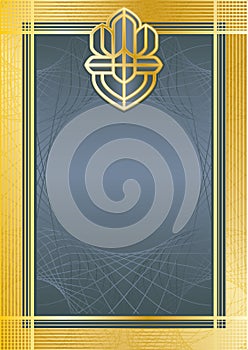 Certifikate blue/gold