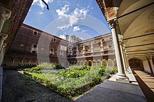 Certosa di Pavia monastery, cloister, Italy