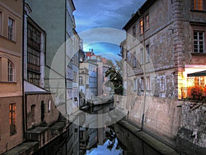 Certovka Canal in Prague