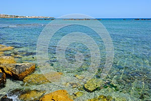 Cerulean bay in Paphos photo
