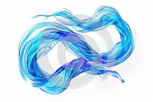 Cerulean threads of luminescence fusing to form a transfixing