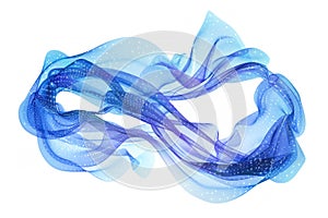 Cerulean threads of luminescence fusing to form a transfixing