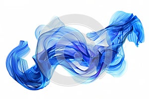 Cerulean threads of luminescence fusing to form a transfixing