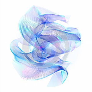 Cerulean threads of luminescence fusing to form a transfixing