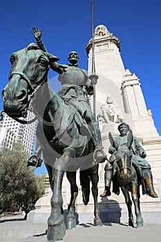 Cervantes Monument. Madrid photo