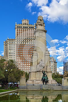 Cervantes Monument, Madrid, Spain