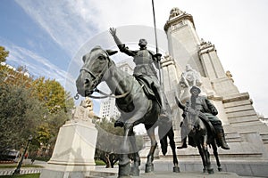 Cervantes Monument, Madrid, Spain