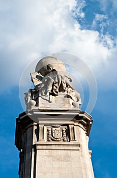 Cervantes Monument at Plaza Espana,Madrid