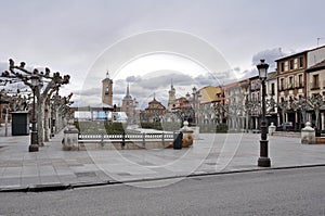 Cervantes square, Alcala in Madrid province (Spain) photo