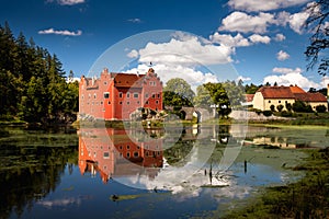 The Cervena (Red) Lhota Chateau is a beautiful and unique example of Renaissance architecture.