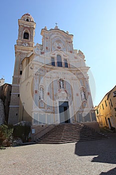 Cervo Church, Liguria, Italy photo