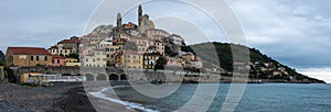 Cervo city with church of Saint Joan the baptist