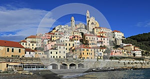 Cervo - medieval hilltop town in Liguria, Italy